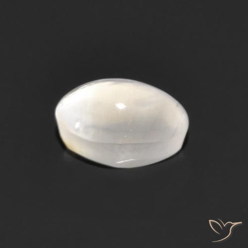 Sillimanita Olho de Gato Cinza muito claro Natural 1.06ct, oval, Transparente
