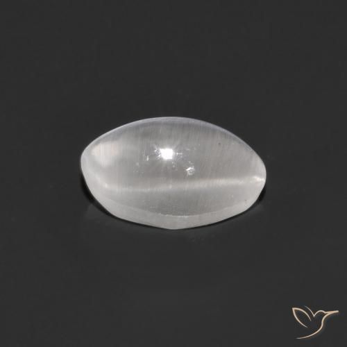 Sillimanita Olho de Gato Cinza muito claro Natural 0.95ct, oval, Transparente