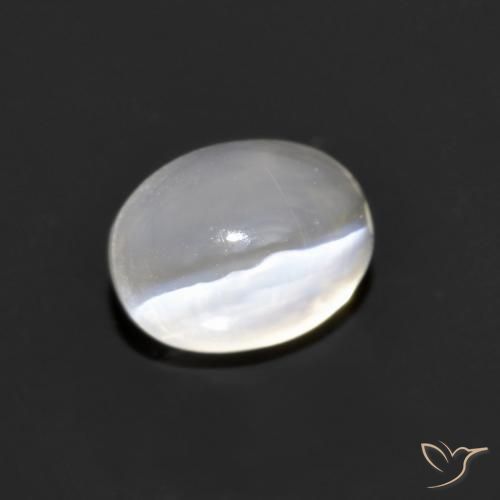 Sillimanita Olho de Gato Cinza muito claro Natural 1.30ct, oval, Transparente