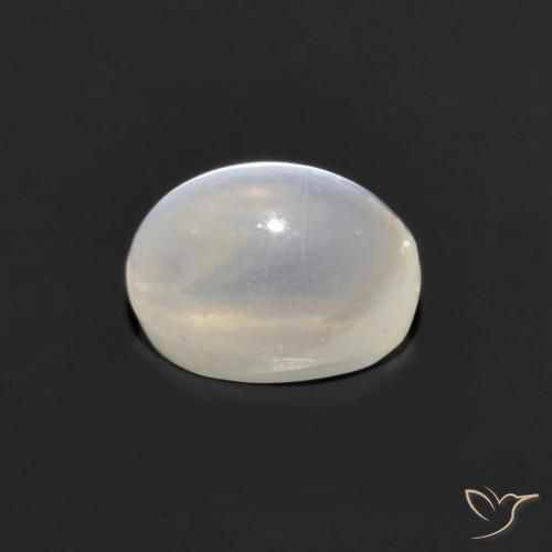 Sillimanita Olho de Gato Cinza muito claro Natural 1.30ct, oval, Transparente
