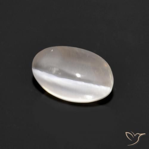 Sillimanita Olho de Gato Cinza muito claro Natural 1.33ct, oval, Transparente