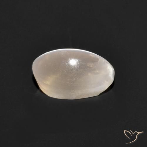 Sillimanita Olho de Gato Cinza muito claro Natural 1.33ct, oval, Transparente