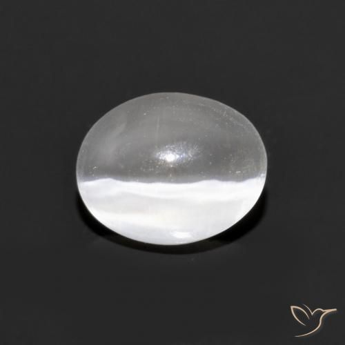 1.07ct Natural Cinza muito claro Sillimanita Olho de Gato, oval, Transparente