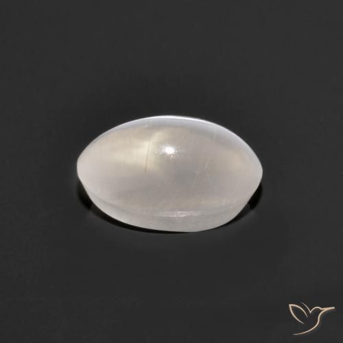 Sillimanita Olho de Gato Cinza muito claro Natural 1.14ct, oval, Transparente