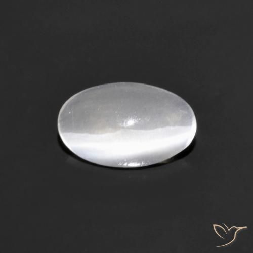 Sillimanita Olho de Gato Cinza muito claro Natural 0.77ct, oval, Transparente
