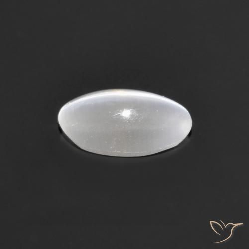 Sillimanita Olho de Gato Cinza muito claro Natural 0.77ct, oval, Transparente