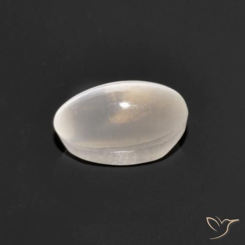 Sillimanita Olho de Gato Cinza muito claro Natural 1.10ct, oval, Transparente