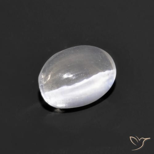 Sillimanita Olho de Gato Cinza muito claro Natural 0.75ct, oval, Transparente