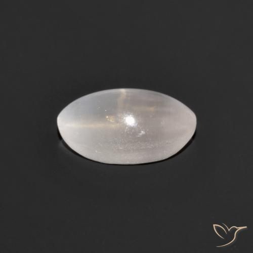Sillimanita Olho de Gato Cinza muito claro Natural 0.99ct, oval, Transparente