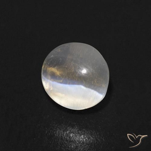 Sillimanita Olho de Gato branco quente Natural 1.08ct, oval, Transparente