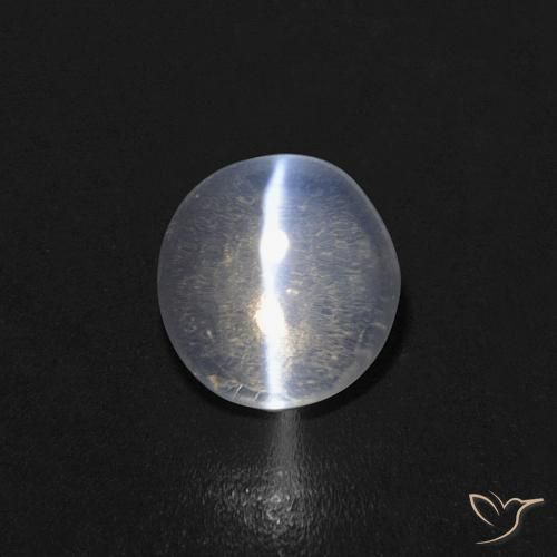 0.85ct Natural Claro Sillimanita Olho de Gato, oval, Transparente