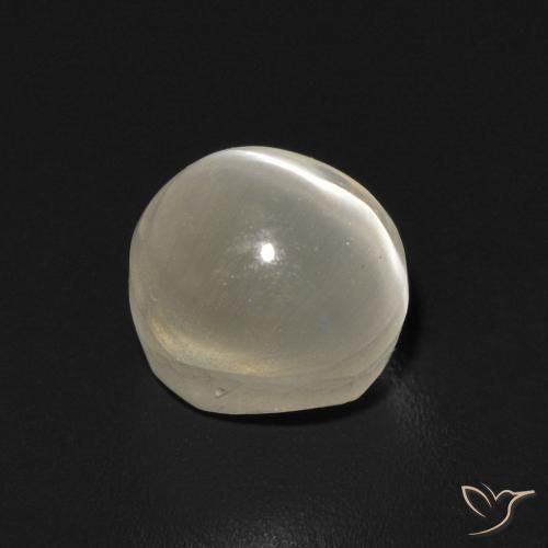 Sillimanita Olho de Gato branco quente Natural 1.58ct, oval, Transparente