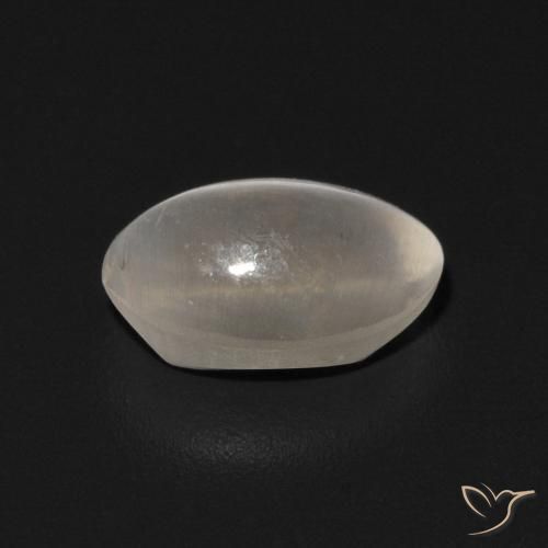 Sillimanita Olho de Gato branco quente Natural 0.94ct, oval, Transparente