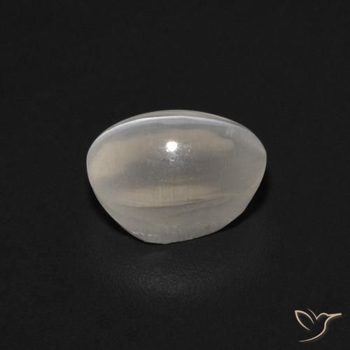 Sillimanita Olho de Gato Cinza muito claro Natural 1.27ct, oval, Transparente