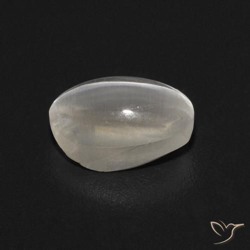 Sillimanita Olho de Gato Cinza muito claro Natural 0.74ct, oval, Transparente