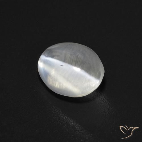 Sillimanita Olho de Gato Cinza muito claro Natural 1.05ct, oval, Transparente