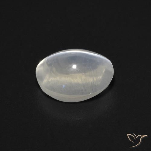 Sillimanita Olho de Gato Cinza muito claro Natural 1.05ct, oval, Transparente