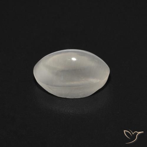 Sillimanita Olho de Gato Cinza muito claro Natural 0.89ct, oval, Transparente