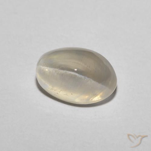 Sillimanita Olho de Gato Luz amarela Natural 1.51ct, oval, Translúcido