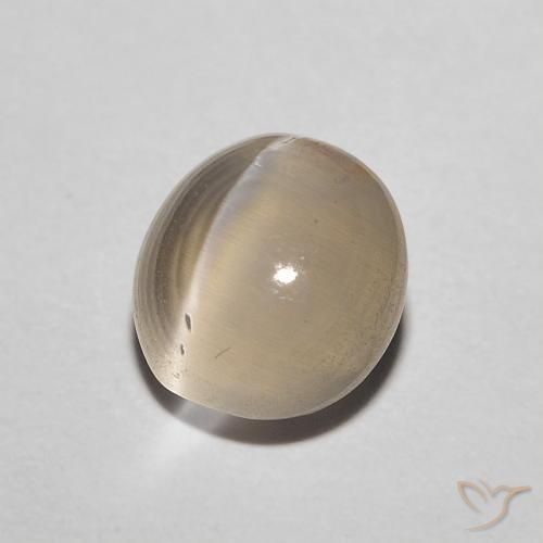 Sillimanita Olho de Gato Luz amarela Natural 1.43ct, oval, Translúcido