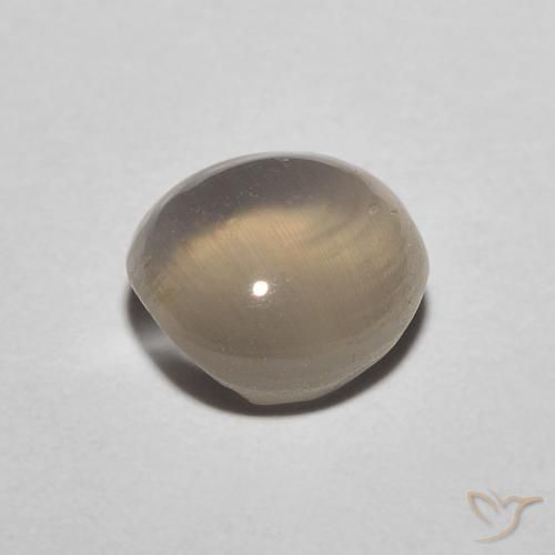 Sillimanita Olho de Gato Luz amarela Natural 1.43ct, oval, Translúcido