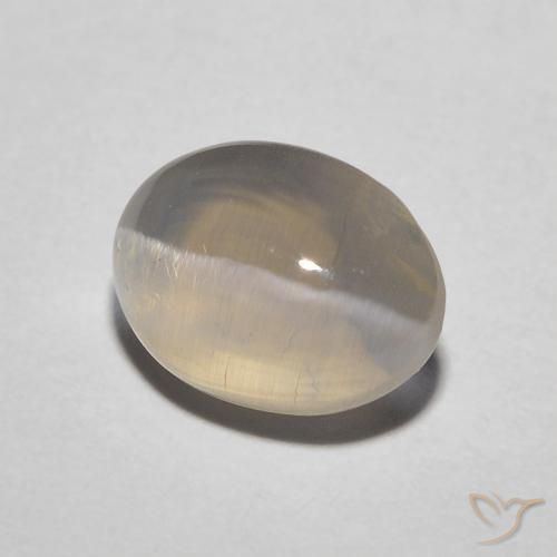 Sillimanita Olho de Gato Luz amarela Natural 1.72ct, oval, Translúcido