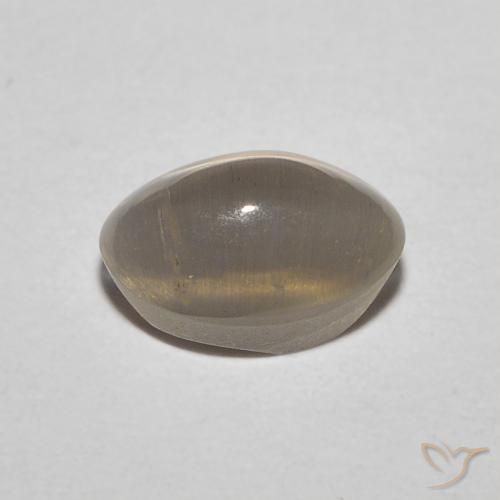 Sillimanita Olho de Gato marrom neutro Natural 1.11ct, oval, Translúcido