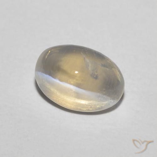 Sillimanita Olho de Gato Castanho muito claro Natural 0.85ct, oval, Translúcido