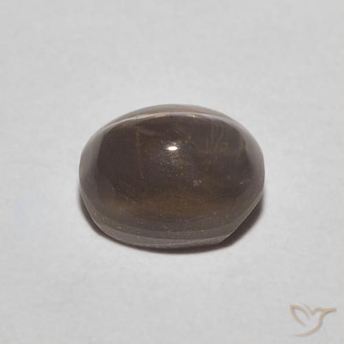 Sillimanita Olho de Gato Castanho médio Natural 0.89ct, oval, Translúcido