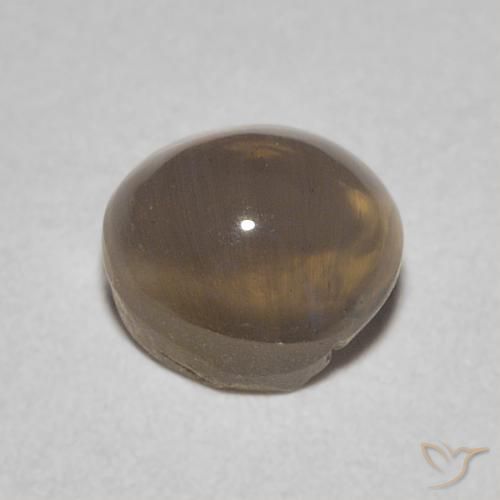 Sillimanita Olho de Gato Castanho médio Natural 0.86ct, oval, Transparente