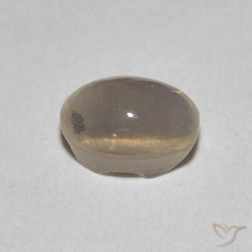Sillimanita Olho de Gato Castanho amarelo claro Natural 0.95ct, oval, Transparente
