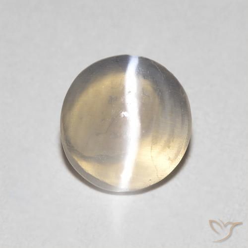 Olho de gato oval silimanita 0,79 quilates, 6,5 x 6,2 mm de Madagascar, Photo A
