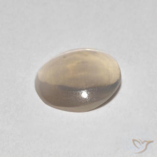 Sillimanita Olho de Gato Tortilha Clara Marrom Natural 0.79ct, oval, Transparente