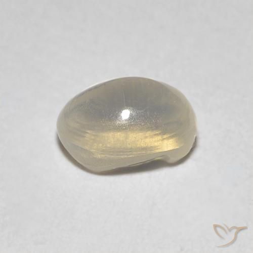 Sillimanita Olho de Gato Castanho muito claro Natural 0.86ct, oval, Transparente