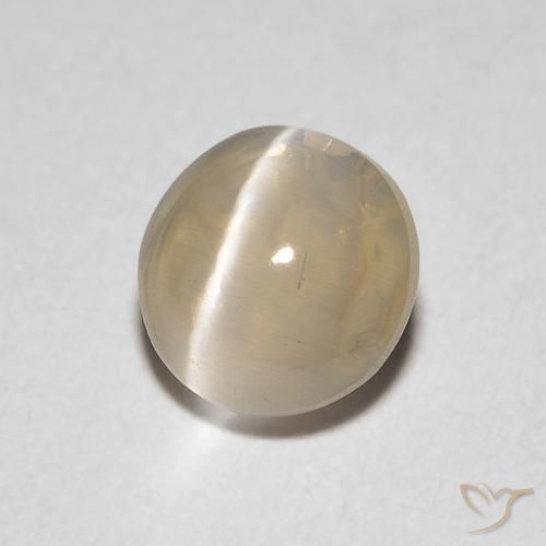 Sillimanita Olho de Gato Castanho muito claro Natural 1.04ct, oval, Transparente