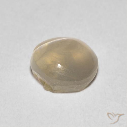 Sillimanita Olho de Gato Castanho muito claro Natural 1.04ct, oval, Transparente