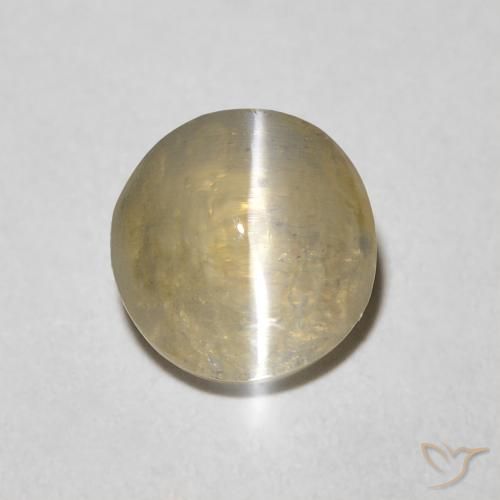 1.45ct Natural Tortilha Clara Marrom Sillimanita Olho de Gato, oval, Transparente