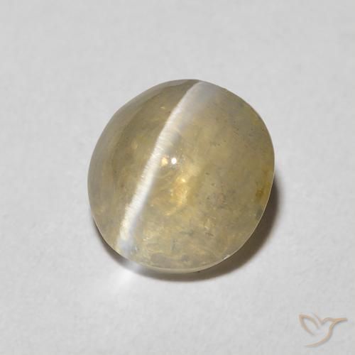 Sillimanita Olho de Gato Tortilha Clara Marrom Natural 1.45ct, oval, Transparente