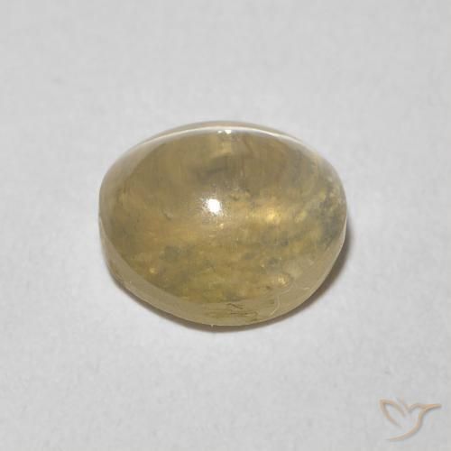 Sillimanita Olho de Gato Tortilha Clara Marrom Natural 1.45ct, oval, Transparente