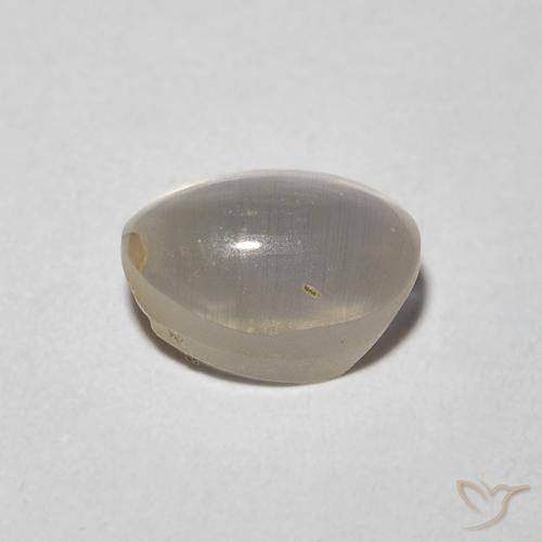 Sillimanita Olho de Gato Castanho muito claro Natural 1.48ct, oval, Transparente