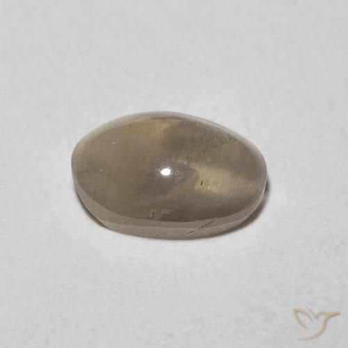 Sillimanita Olho de Gato Tortilha Clara Marrom Natural 0.92ct, oval, Transparente