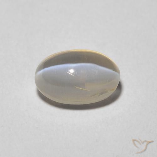 1.43ct Natural Tortilha Clara Marrom Sillimanita Olho de Gato, oval, Transparente