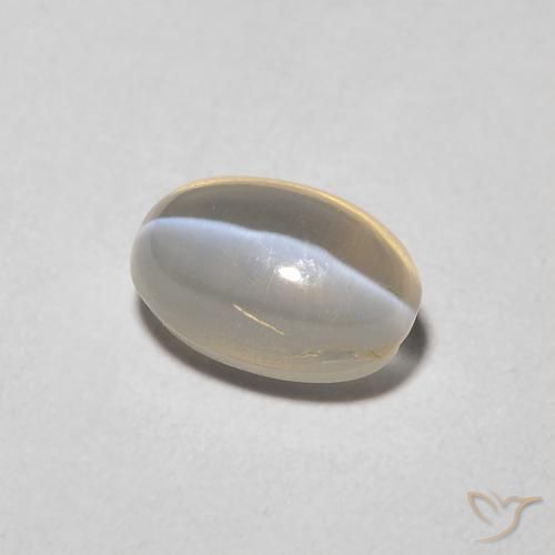 Sillimanita Olho de Gato Tortilha Clara Marrom Natural 1.43ct, oval, Transparente