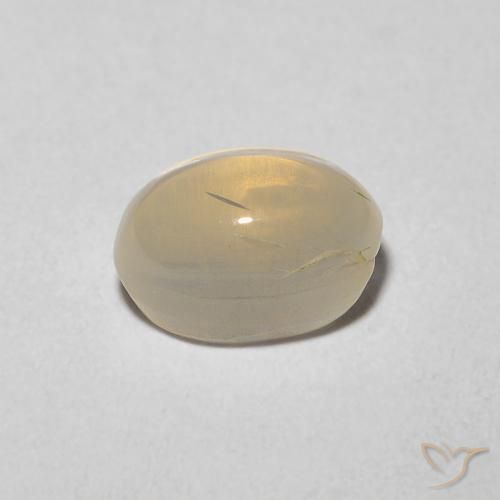Sillimanita Olho de Gato Tortilha Clara Marrom Natural 1.43ct, oval, Transparente