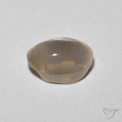 Sillimanita Olho de Gato Castanho muito claro Natural 1.23ct, oval, Transparente