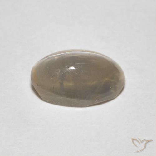Sillimanita Olho de Gato Castanho muito claro Natural 0.97ct, oval, Transparente