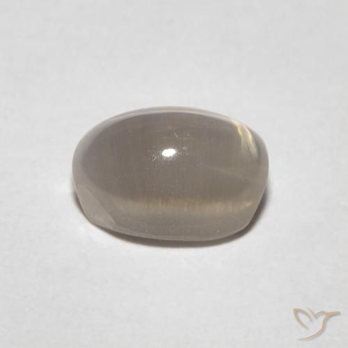Sillimanita Olho de Gato Castanho médio Natural 1.23ct, oval, Transparente
