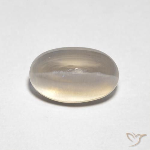 1.34ct Natural Medium Light-Brown Sillimanita Olho de Gato, oval, Transparente