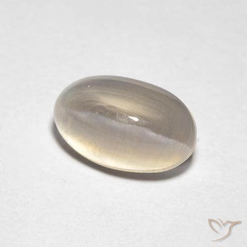 Sillimanita Olho de Gato Medium Light-Brown Natural 1.34ct, oval, Transparente