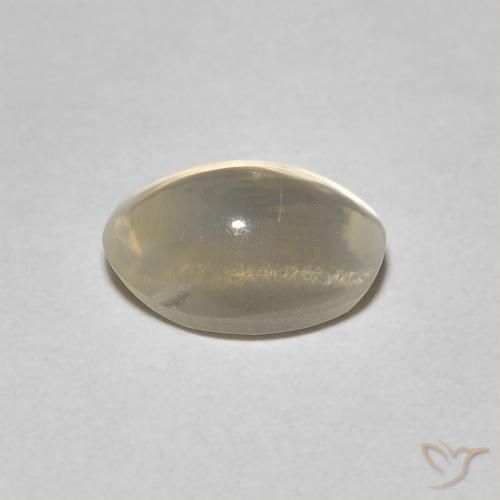 Sillimanita Olho de Gato Tortilha Clara Marrom Natural 1.08ct, oval, Transparente